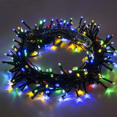 MIRADH 120 LEDs 26.97 m Multicolor Color Changing, Flickering, Steady String Rice Lights(Pack of 1)