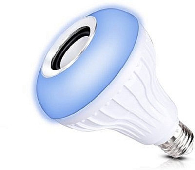Triangle Ant RGB Music Bulb E27 Bluetooth Smart Music Audio Speaker Lamp 56 W Bluetooth Speaker(White, Stereo Channel)