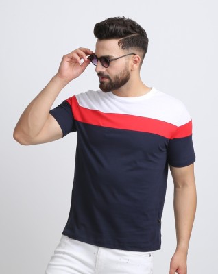 Roden Colorblock Men Round Neck Multicolor T-Shirt