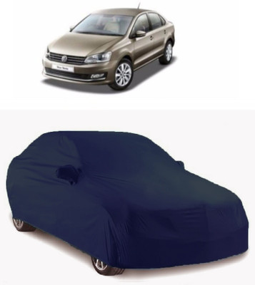 Gargi Traders Car Cover For Volkswagen Vento (With Mirror Pockets)(Blue)