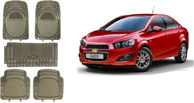 Autofetch Rubber Standard Mat For  Chevrolet Aveo(Grey)