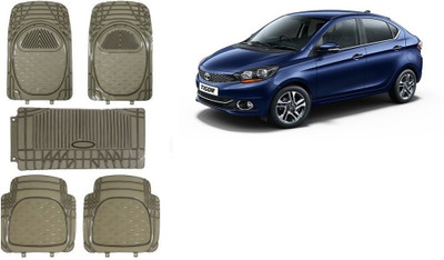 Autofetch Rubber Standard Mat For  Tata Tigor(Grey)