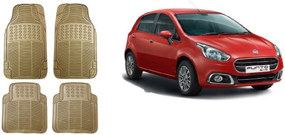 Autofetch Rubber Standard Mat For  Fiat Punto Evo(Beige)