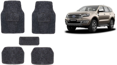 Autofetch Rubber Standard Mat For  Ford Endeavour(Black)