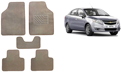 Autofetch Rubber Standard Mat For  Chevrolet Sail(Beige)