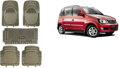 Autofetch Rubber Standard Mat For  Mahindra Quanto(Black)