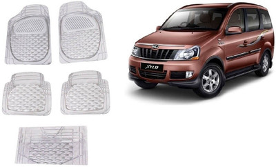 Autofetch Rubber Standard Mat For  Mahindra Xylo(White)