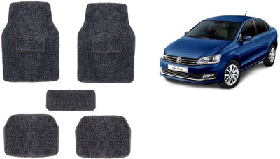 Autofetch Rubber Standard Mat For  Volkswagen Vento(Black)