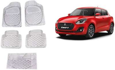 Autofetch Rubber Standard Mat For  Maruti Suzuki New Swift(White)