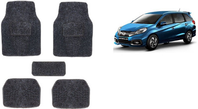 Autofetch Rubber Standard Mat For  Honda Mobilio(Black)