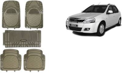 Autofetch Rubber Standard Mat For  Mahindra Verito(Black)