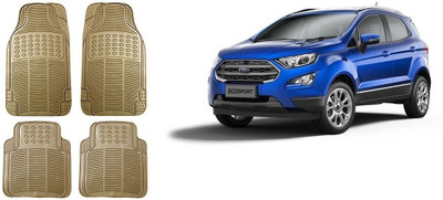 Autofetch Rubber Standard Mat For  Ford Ecosport(Beige)