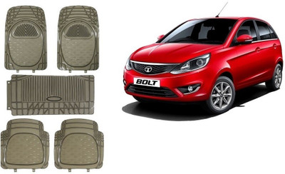 Autofetch Rubber Standard Mat For  Tata Bolt(Grey)