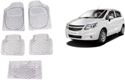 Autofetch Rubber Standard Mat For  Chevrolet Sail UVA(White)