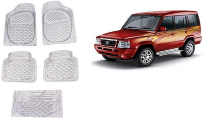 Autofetch Rubber Standard Mat For  Tata Sumo(White)