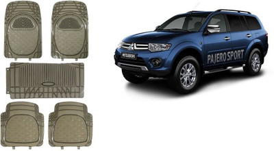 Autofetch Rubber Standard Mat For  Mitsubishi Pajero Sport(Grey)