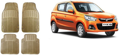 Autofetch Rubber Standard Mat For  Maruti Suzuki Alto K10(Beige)