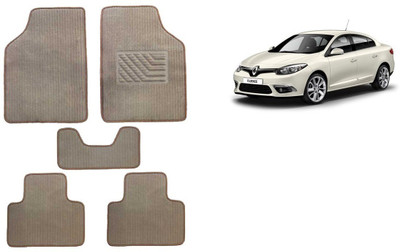 Autofetch Rubber Standard Mat For  Renault Fluence(Beige)