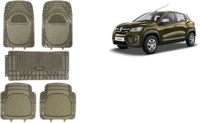 Autofetch Rubber Standard Mat For  Renault Kwid(Grey)