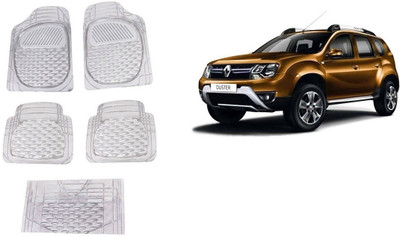 Autofetch Rubber Standard Mat For  Renault Duster(White)