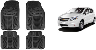 Autofetch Rubber Standard Mat For  Chevrolet Sail UVA(Black)