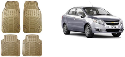 Autofetch Rubber Standard Mat For  Chevrolet Sail(Beige)