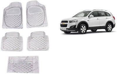 Autofetch Rubber Standard Mat For  Chevrolet Captiva(White)