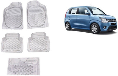 Autofetch Rubber Standard Mat For  Maruti Suzuki WagonR(White)