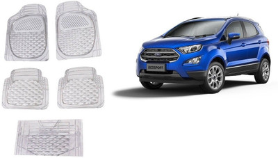 Autofetch Rubber Standard Mat For  Ford Ecosport(White)