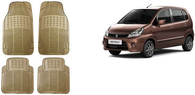 Autofetch Rubber Standard Mat For  Maruti Suzuki Zen Estilo(Beige)