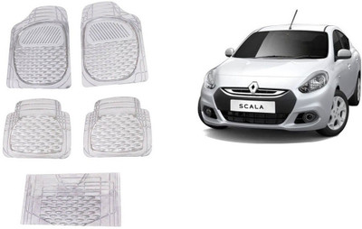 Autofetch Rubber Standard Mat For  Renault Scala(White)