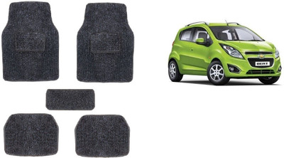 Autofetch Rubber Standard Mat For  Chevrolet Beat(Black)