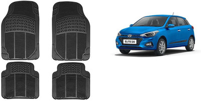 Autofetch Rubber Standard Mat For  Hyundai Elite i20(Black)