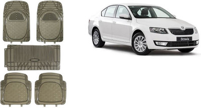 Autofetch Rubber Standard Mat For  Skoda Octavia(Black)