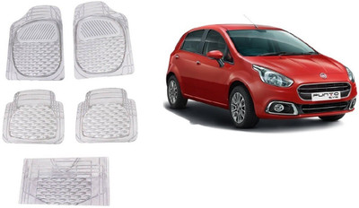 Autofetch Rubber Standard Mat For  Fiat Punto Evo(White)