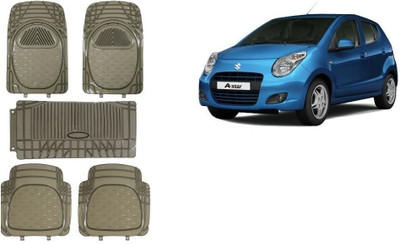 Autofetch Rubber Standard Mat For  Maruti Suzuki A-Star(Black)