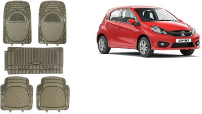 Autofetch Rubber Standard Mat For  Honda Brio(Grey)