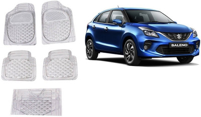Autofetch Rubber Standard Mat For  Maruti Suzuki Baleno(White)