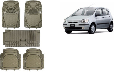 Autofetch Rubber Standard Mat For  Hyundai Getz(Black)