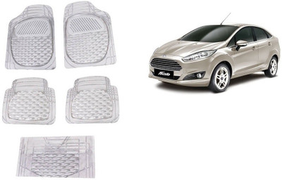 Autofetch Rubber Standard Mat For  Ford New Fiesta(White)