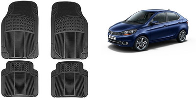 Autofetch Rubber Standard Mat For  Tata Tigor(Black)