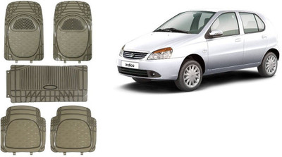 Autofetch Rubber Standard Mat For  Tata Indica(Grey)