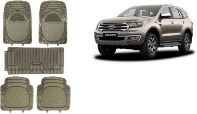 Autofetch Rubber Standard Mat For  Ford Endeavour(Grey)