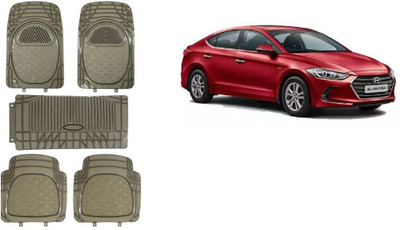 Autofetch Rubber Standard Mat For  Hyundai Elantra(Black)