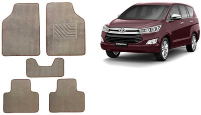 Autofetch Rubber Standard Mat For  Toyota Innova(Beige)