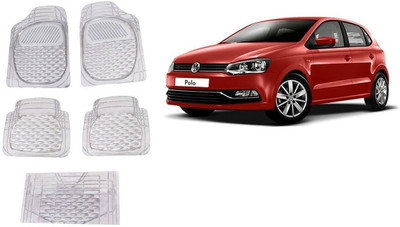 Autofetch Rubber Standard Mat For  Volkswagen Polo(White)