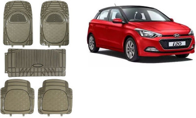 Autofetch Rubber Standard Mat For  Hyundai i20(Black)