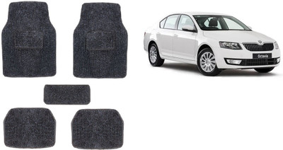 Autofetch Rubber Standard Mat For  Skoda Octavia(Black)