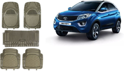 Autofetch Rubber Standard Mat For  Tata Nexon(Black)