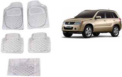Autofetch Rubber Standard Mat For  Maruti Suzuki Grand Vitara(White)
